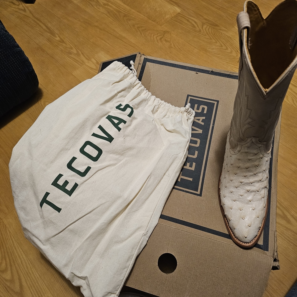 Tecovas Men's Cream Western Boots - Picture 6 of 14